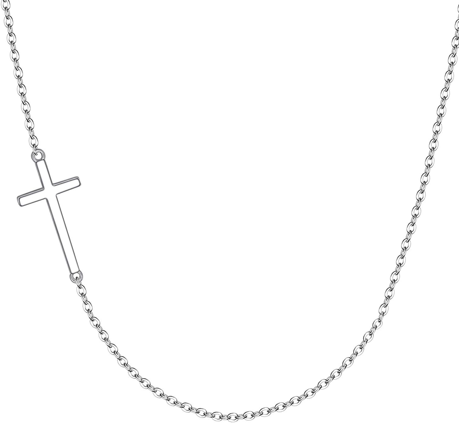 XOYOYZU Tiny Cross Pendant Necklace for Women Simple Cross Necklaces Mothers Day Birthday Gifts for Women Girl