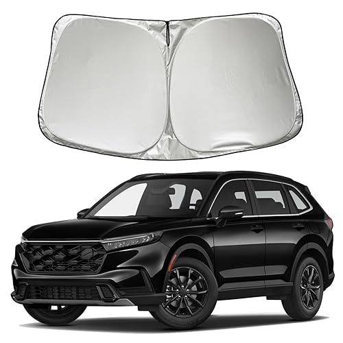 SZYUCHEN Car Windshield Sun Shade Sunshade Compatible with Honda CRV CR-V 2026 2025 2024 2023 LX EX EX-L EX-L Navi Hybrid Sport Touring Accessories, Car Front Window Sun Shield Visor