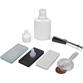 United Scientific&trade; Mineral ID Kit, 7 Piece Geology Rock Testing Tools | Mohs hardness testing, Streak plates included, Magnetic identification, Hand lens magnifier, Field work ready, Geologist kit