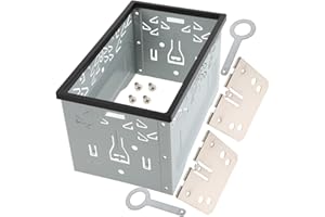 Artibetter Car Stereo Radio Mounting Bracket Metal Frame Double Din Install Kit Secure Mounting Hardware
