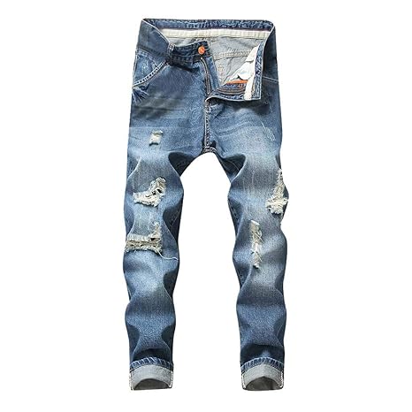 Herren Ripped Jeans GreatestPAK Freizeit Stretchy Slim Fit Riss Denim Hose