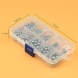 DDHOMIN 570 Pieces 304 Stainless Steel Precision Bearing Balls 2-7mm view 7
