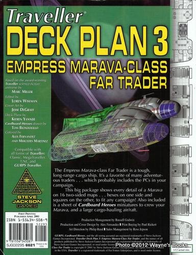 Traveller Deck Plan 3: Empress Marava-Class Far Trader