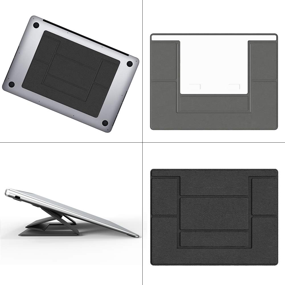 Pemsem Invisible Laptop Stand Portable - Dual-Angle Adjustable Lightweight Computer Stand Compatible with MacBook iPad Tablet