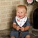 Baby Bandana Drool Bibs + Gift for Boys and Girls – Set of 8 Orange Unisex Bandana Bib, Hypoallergenic & Organic Cotton Baby Bandana Bib by Bubble Pleasure