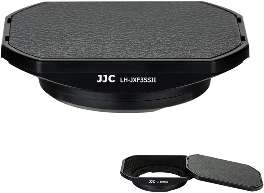 JJC Metal Square Lens Hood with Hood Cap for FUJI Fujinon XC 35mm F2 XF35mm XF23mm F2 R WR Lens