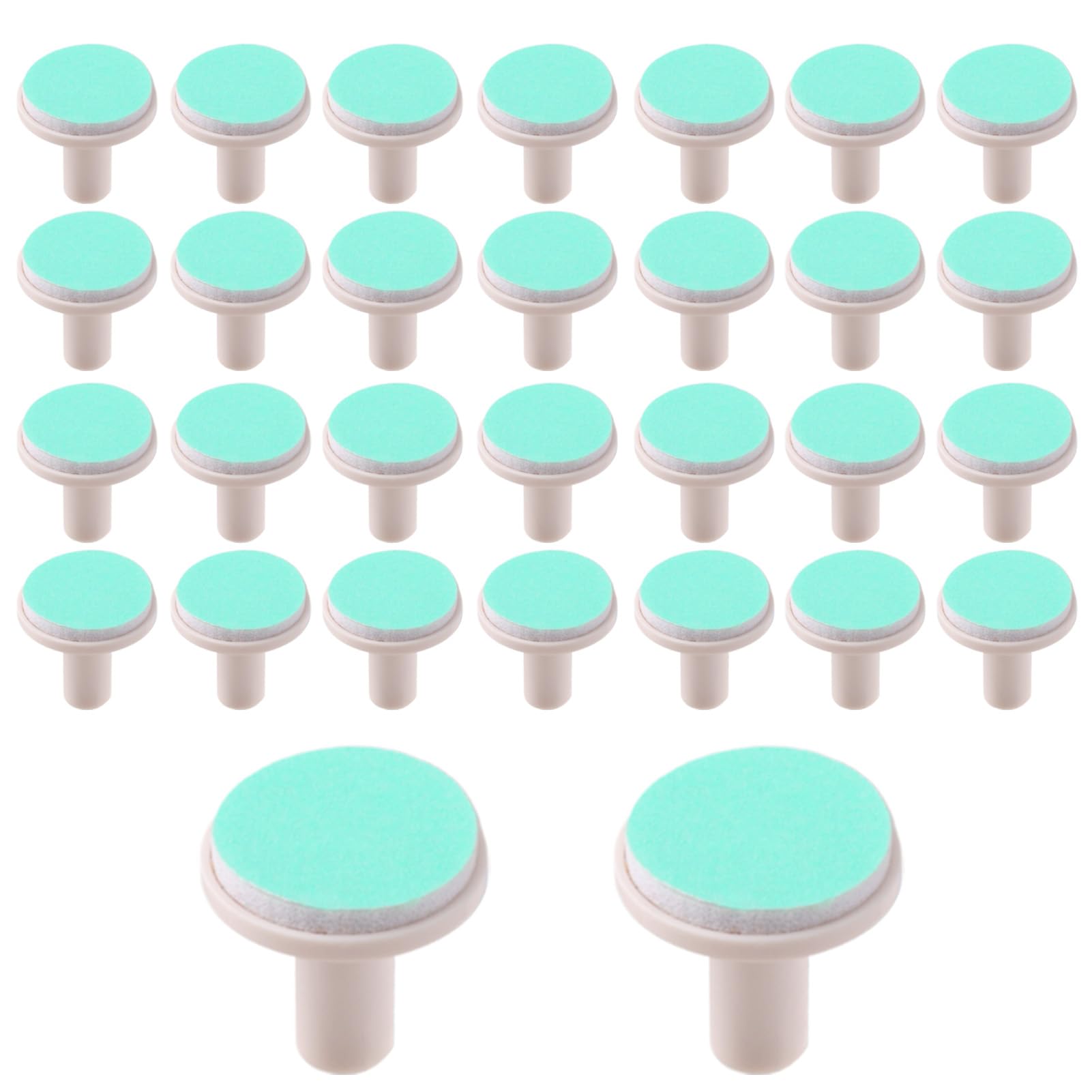 30 Pcs Baby Nail Trimmer Replacement Pads, Nail File Electric Trimmer Replacement Pads for Standard Electric Kid Nail Trimmer Nail Grinding Heads for Babies 12 Months for All Ages (Blue)