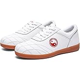 XUHCLY Martial Arts Shoes Boxing Karate Kung fu Training Shoes Tai Chi Taekwondo Shoes Men Women Leather Non Slip Lightweight Shoe(Size:36(23cm),Color:A)