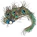 Auranso Flax Hair Clip Feather Party Fascinator Headband Green Green