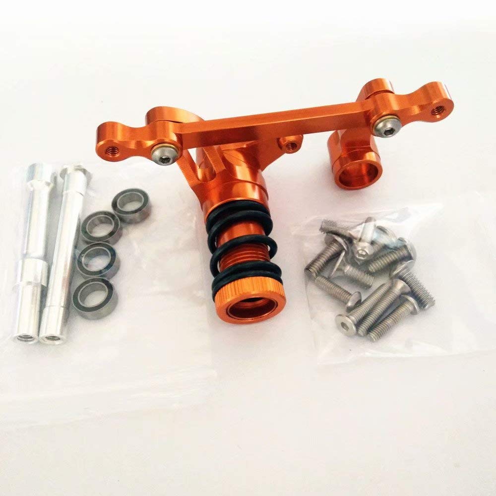 Photo 1 of Aluminum Steering Assembly Servo Saver Orange Fits HPI Savage 4.6 5.9 Flux X XL 85058