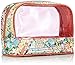 Oilily Women's Accessories Makeup Case Diamond Flowers Travel Cosmetic Package (Blush)