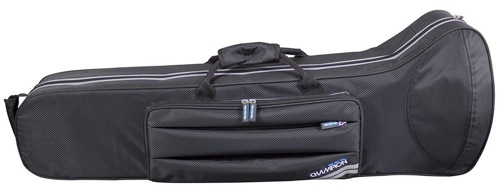 Champion Trombone Case With Backpack & Carry Straps & Accessory Pocket For Mute, Music Sheet & Phone. Suitable For Bb Tenor Trombone, Bb/F Trombone, Open Rap Models & Large Or Small Bore Models.