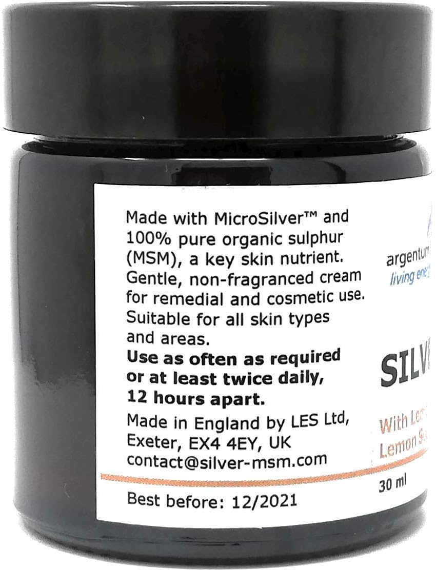 Silver-MSM Cream with Lemon Myrtle and Lemon Scented Tea Tree - 30 ml, 30 ml (Pack of 1) - Image 4