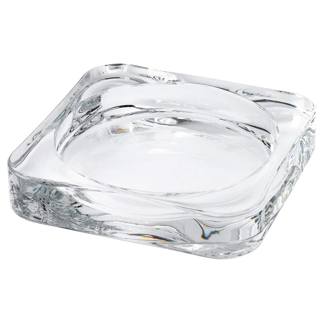 Buy Digital Shoppy Candle Dish, Clear Glass, 10x10 cm (4x4) Online at