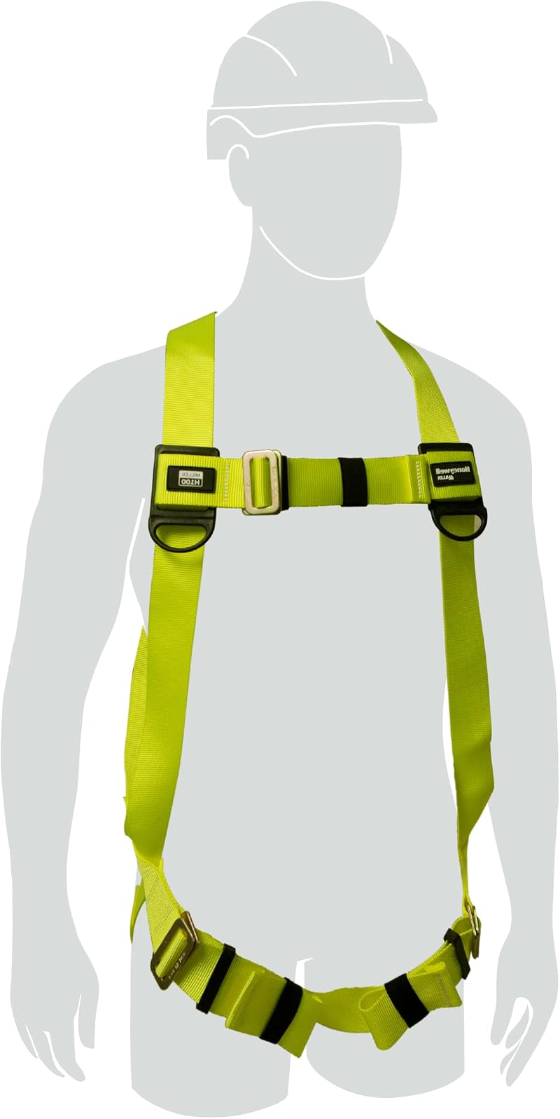 Miller H100 1 Point Safety Harness Universal Yellow 140kg Construction