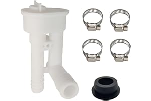 Bydorunce 385316906 Vacuum Breaker Kit Leaking Stopped Compatible with Dometic Sealand Traveler Toilets Without Hand Sprayer Hook Up