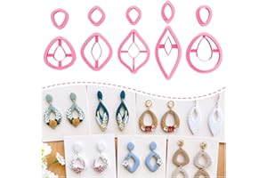 Keoker Polymer Clay Cutters, Boho Polymer Clay Cutters, Clay Earrings Cutters, Basic Polymer Clay Jewelry Making Supplies, Polymer Clay Cutter Sets