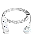 SURAIELEC 6FT Flat Extension Cord with