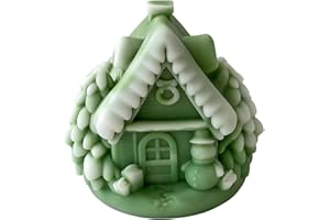 ESEDAGE Christmas House Christmas Cylinder Candle & Resin Mold - Resin Casting Silicone Molds for Home Decor & Candle Making Wave Spiral Mold