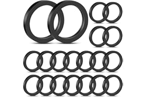 Zipelo 20PCS Car Gas Can Spout Gaskets Rubber Ring, Vehicle Gasoline Tank Gasket Fuel Washer Sealing Replacement, Automotive Petrol Can Seal Washer, Compatiable with Most Gas Can Spout