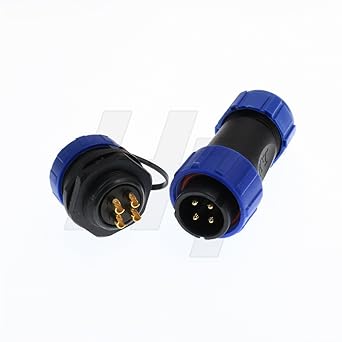 Hangton He21 4 Pin Circular Waterproof Plastic Connector Male Cable Plug Female Panel Mount Socket For Outdoor Led Power Lighting Equipment Amazon Com Industrial Scientific