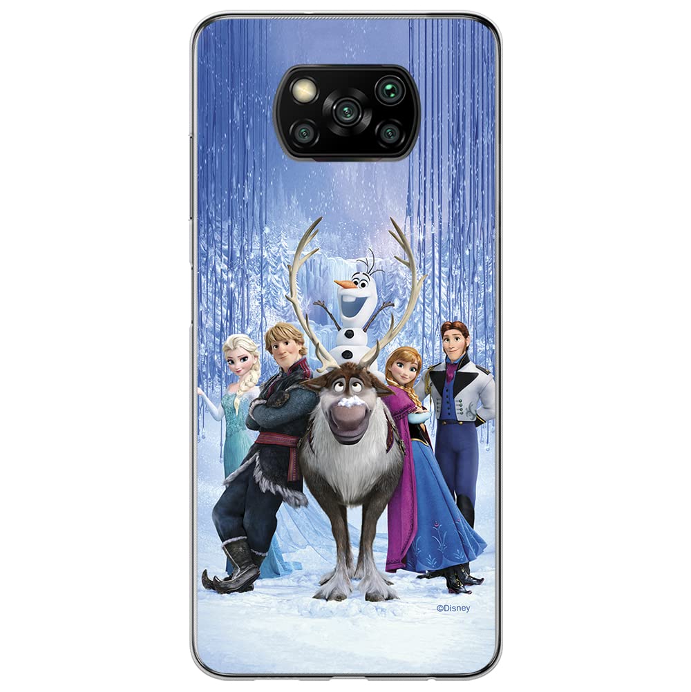 ERT GROUP mobile phone case for Xiaomi POCOPHONE X3 original and officially Licensed Disney pattern Frozen 001 optimally adapted to the shape of the mobile phone, case made of TPU
