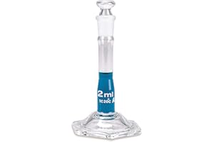 VEEGEE Vee Gee Scientific Sibata 2306A-2 Class A 2mL Micro Volumetric Flasks with Ground Glass Stopper (Pack of 6)