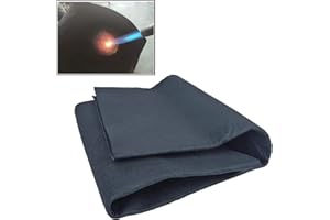 HOFENTIGU Fireproof Felt Welding Blanket Flame Retardant Fabric up to 1800°F Heat Shield for Wood Stove Smoker Grill Insulation Blanket Fire Pit Mat Fireplace Floor Protector 39x39 inches
