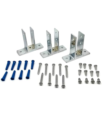 Harris Hardware 11919 U Bracket - Stamped Stainless Steel For 1-Inch Panels, 1-1/2 Inch Height