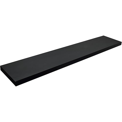 Levv 1000 mm High Gloss Shelf, Black Amazon.co.uk Kitchen & Home