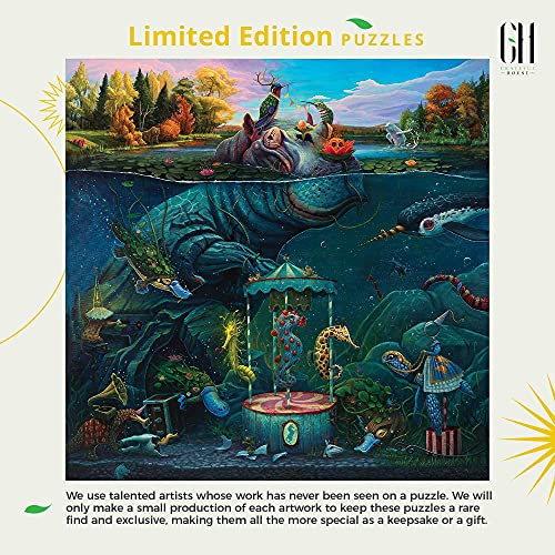 Grateful House Puzzles for Adults 1000 Piece. Limited Edition Carrousel