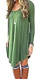 DEARCASE Women's Long Sleeve Casual Loose T-Shirt Dress