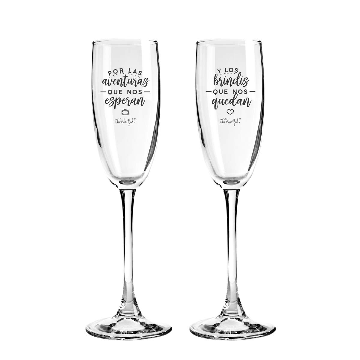 Two Glasses for Crazy Couples