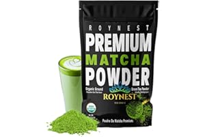 Roynest Premium Organic Matcha Powder – Green Tea for Iced Lattes, Smoothies, Cold Drinks & Baking | Clean Energy, Vegan, Non
