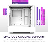 NZXT H5 Flow ATX Mid Tower Case Front USB Type-C White view 5