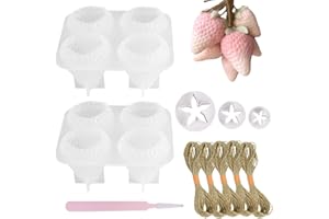 Silicone Strawberry Soap Mold Kit Soap Making for DIY Handmade Without Soaps