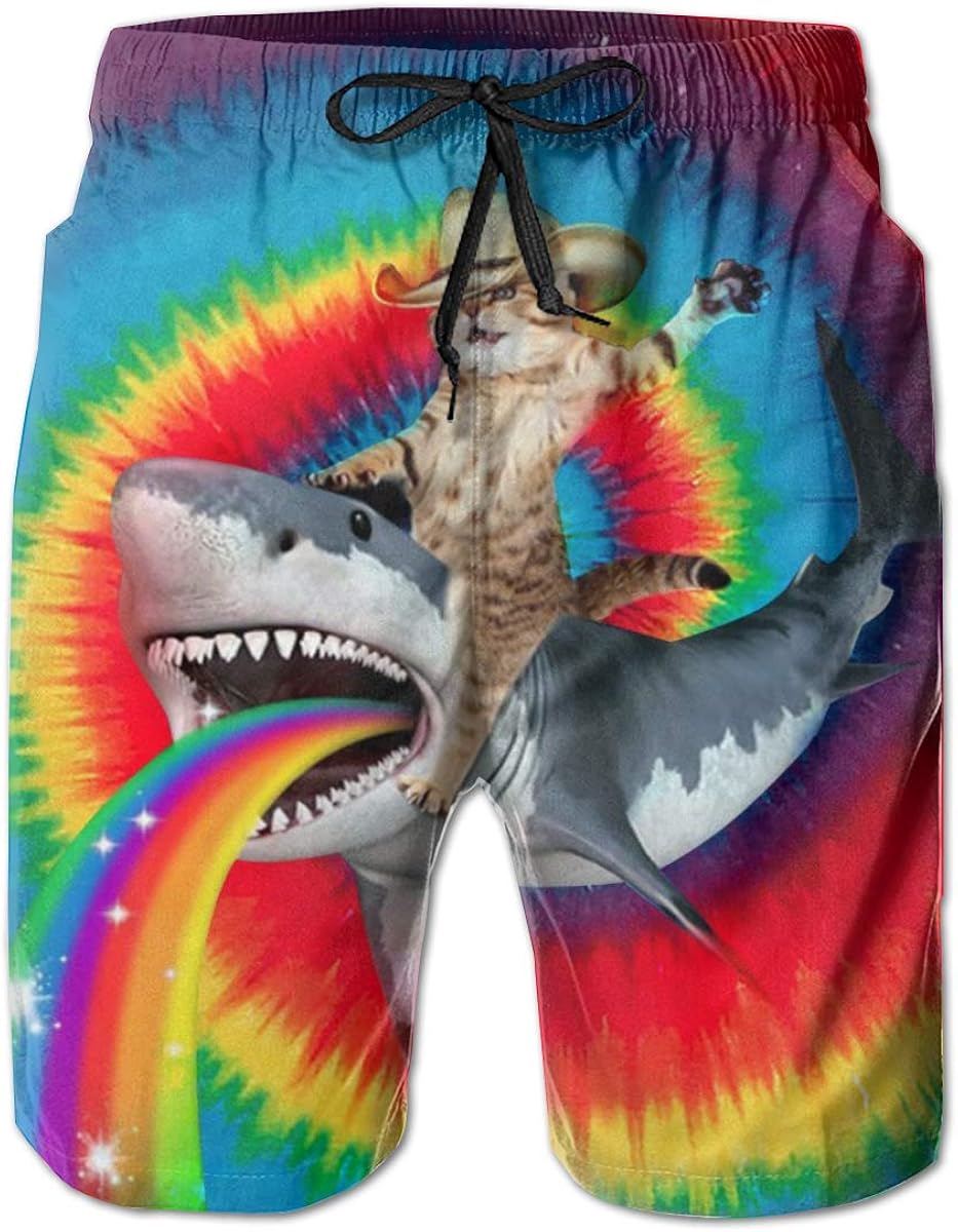 Men's Swim Trunks Summer 80s Clothes Vintage Quick Dry Board Shorts Bathing Suit