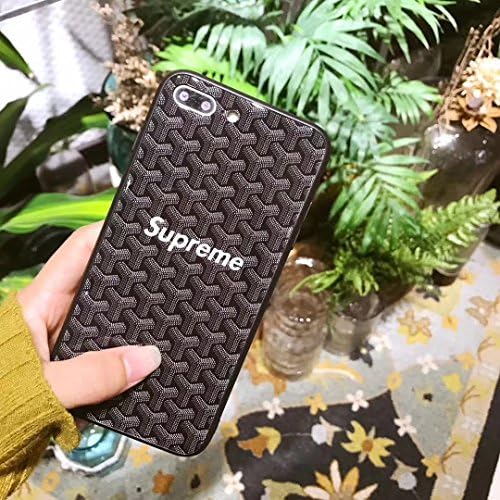Yukmui Street Fashion X GO X GG Style case cover for iphone 7plus 8plus [5.5" screen] only (Black SupXGO)