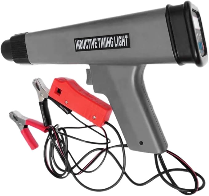 Fltaheroo 12V Car Digital Engine Timing Light Ignition Timing Strobe Light Inductive Timing Lamp