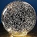 SIGNALS Mercury Glass Sphere Lamp - Indoor Decorative Light Up Orb Ball, Lighted Glass Globe Lamp Holiday Home Decor - Nightlight Accent Light -Silver, Small