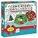 Creativity for Kids Sweater Ornaments - Create 3 Ugly Sweater Christmas Tree Ornaments - Holiday Craft Kit for Kids Ages 6-8+