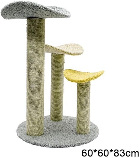 Saodiji Feuille Arbre A Chat Griffoir Tour A Chat Monopiece Plate Forme De Saut De Chat Sisal Planche A Gratter Chaton Maison De Jeu Jouets Meubles Section Escalade Feuille De Chat Amazon Fr Animalerie