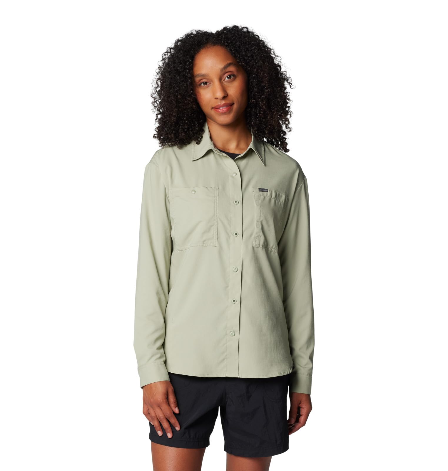 Photo 1 of Columbia Women's Silver Ridge Utility Long Sleeve Shirt, Safari, Large