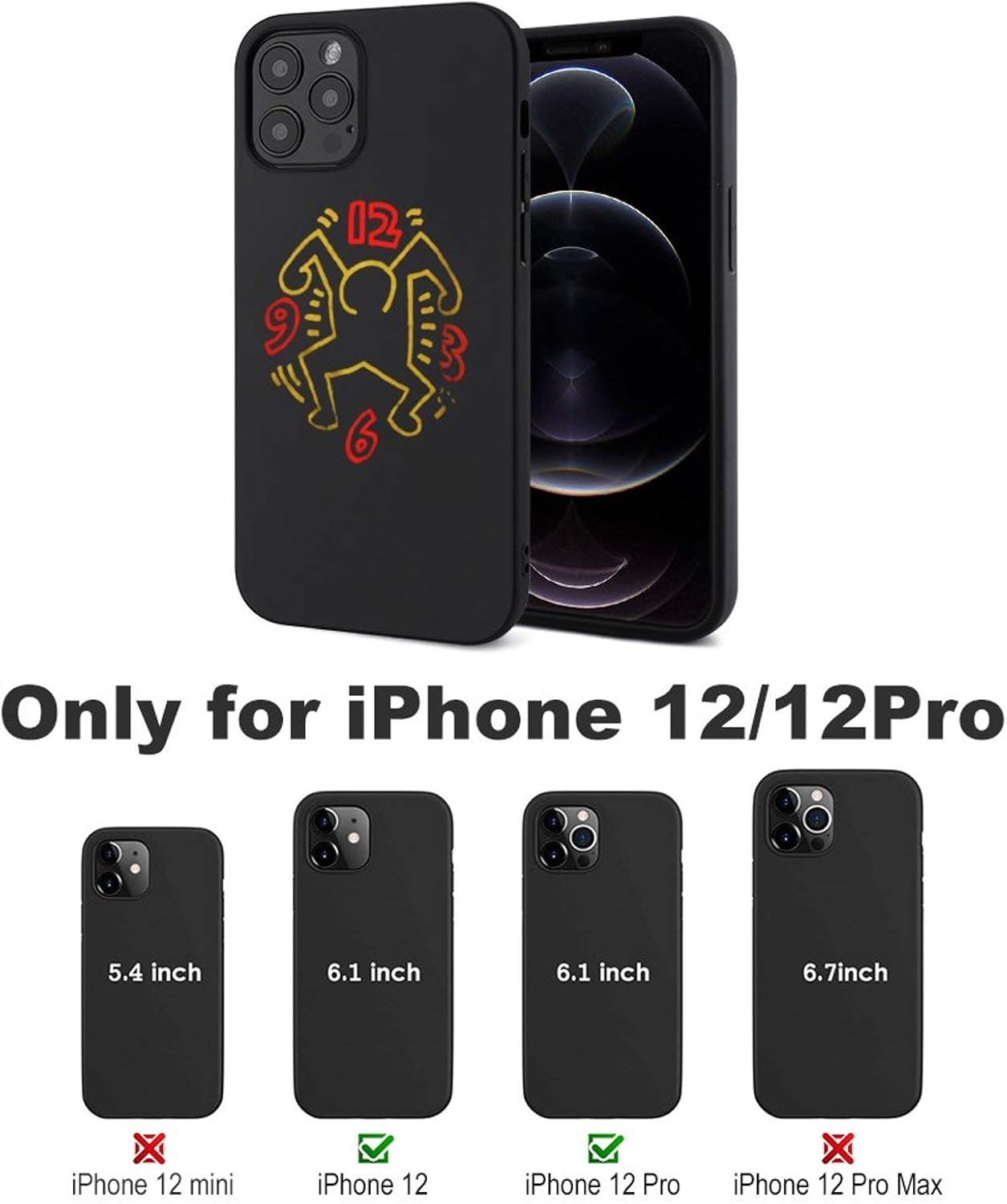 Amazon Iphone12 12pro 12mini兼用ケース 互換性のある Iphone12 12pro 12miniカバー キースヘリング アイフォン12 12pro 12miniケース Tpu 携帯ケース スマホケース おしゃれ 耐衝撃 指紋防止 Qi充電対応 軽量 滑り止め ケース カバー 通販