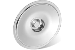 Balacoo Stainless Steel Seasoning Pot Lid 16cm, Sturdy Kitchen Pot Cover Spill Stopper, Mini Metal Lid
