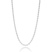 MYSTIC JEWELS - Catena Veneziana In Argento 925 Rodiato, Donna, Lunghezze 40-70 Cm, Elegante E Resistente All'Ossidazione