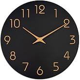 Mosewa Wall Clock 8" Battery Operated Silent Non-Ticking Simple Minimalist | Analog Kitchen Home Bathroom Living Room Bedroom Office Mordern Simple