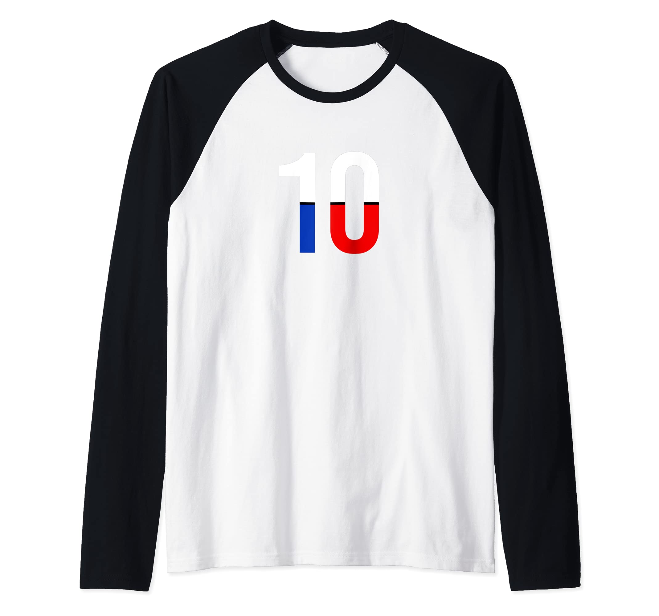 Flag Russia Raglan Baseball Tee