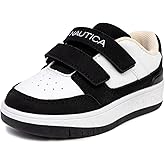 Nautica Kids' Double Strap Sneakers | Casual Athletic Shoes for Boys and Girls | Durable and Comfortable Fit for Toddlers and Little Kids