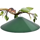 KITVONA 24-inch Large Squirrel Baffles for Bird Feeders Pole | Squirrel Proof Bird Feeders for Outdoor Hanging, Bird House Guard for Shepherd&rsquo;s Hook, Two Way Use, Green Color